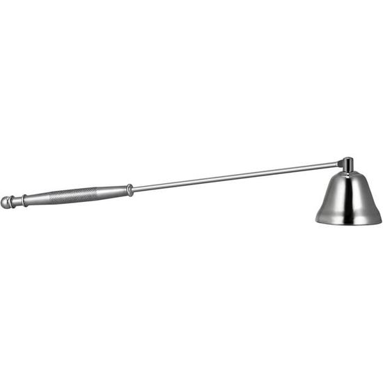 Éteignoir Bougie Long Manche Acier Inoxydable - Noir Argenté - Prolonge Durée De Vie Bougie