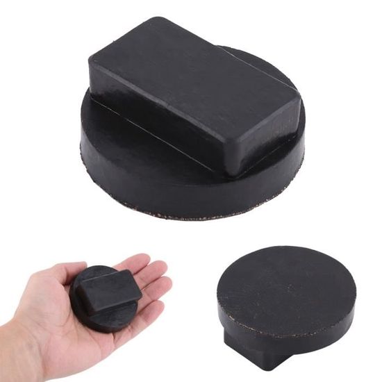 Protection Caoutchouc Pour Cric - Tampon Antidérapant 16x12x3 Cm, Adaptateur Pour élévateur Auto