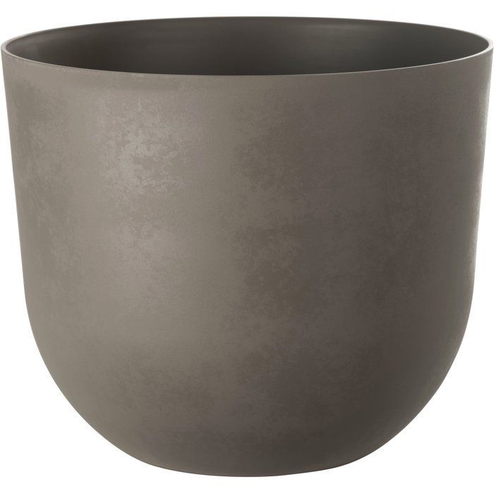 Pot de fleurs rond GARDEN ID Swing Round Ø 30 13 H 25 cm Tourbe