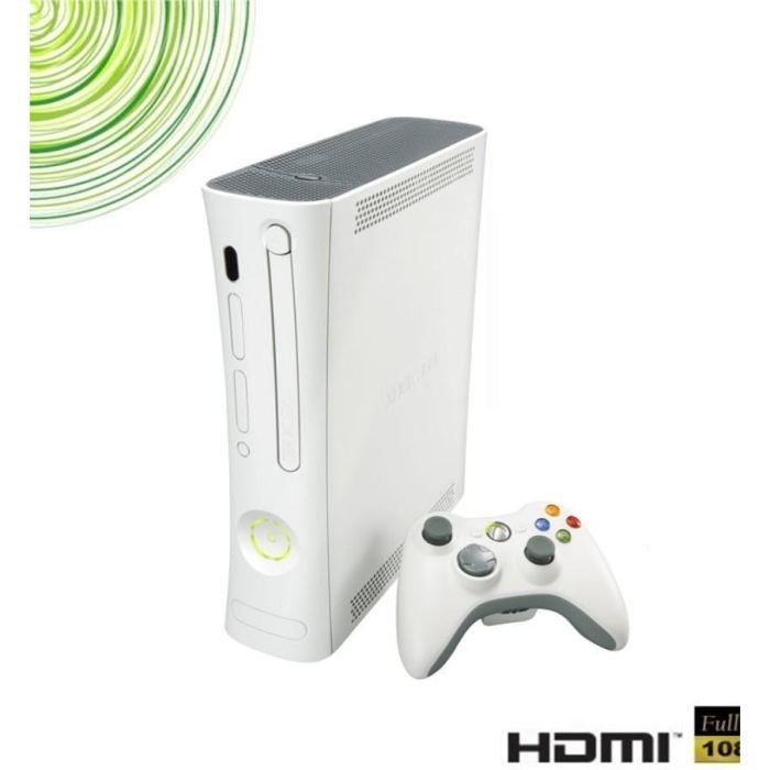Microsoft Oem Console Xbox 360 Arcade Reconditionnée - Microsoft - Blanc - Hdmi Et Yuv