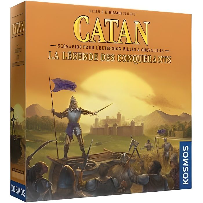 Jeux de société famille - Jeu de société Catan - La Légende des Conquérants - 2 à 4 joueurs - Extension - Dès 14 ans