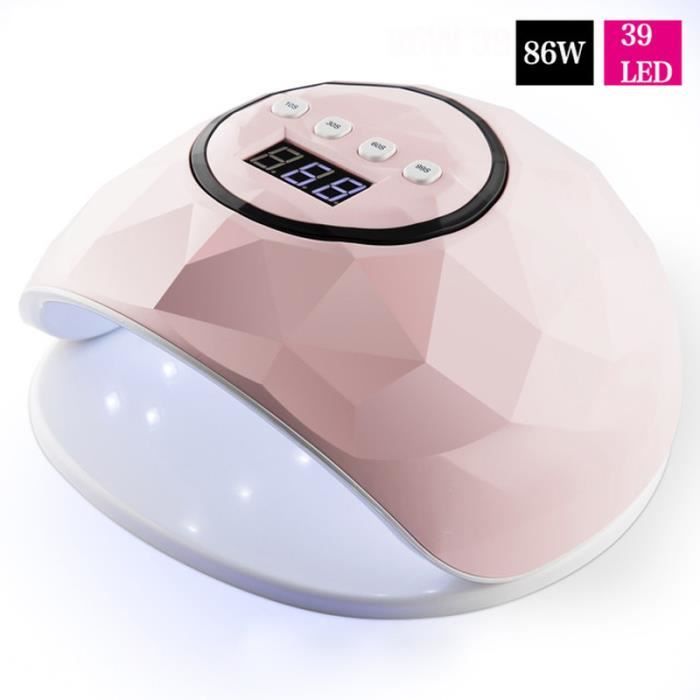 86W haute puissance lampe à ongles LED luminothérapie machine induction intelligente ongles colle lampe de cuisson Rose