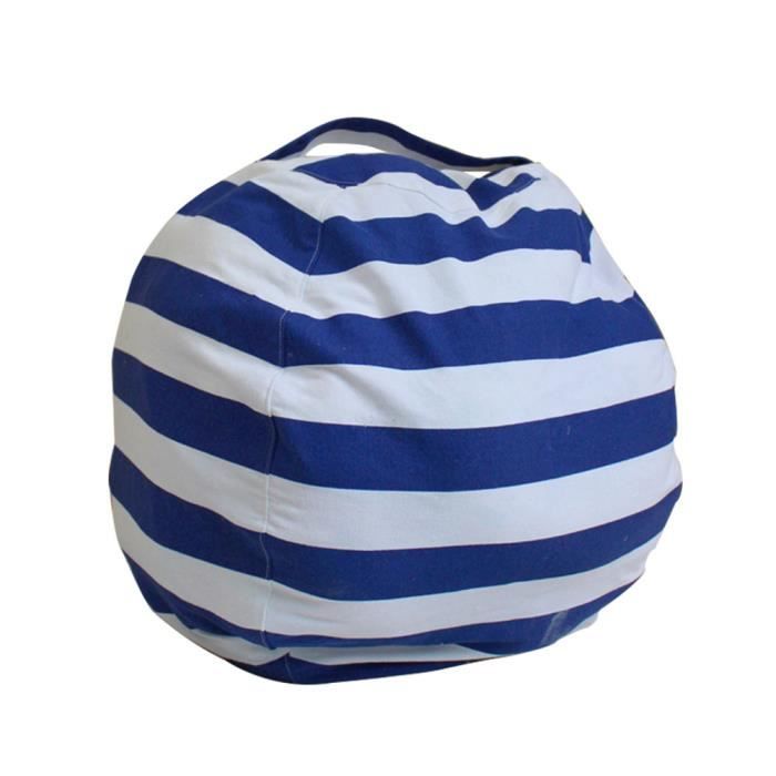 Sac de rangement en peluche balle grande capacité avec chaîne à bracelet à main bleu 18 -