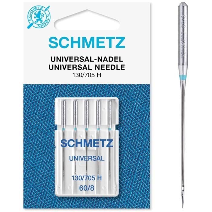 Schmetz 5 aiguilles universelles pour machine à coudre 130/705, Size: 60/8
