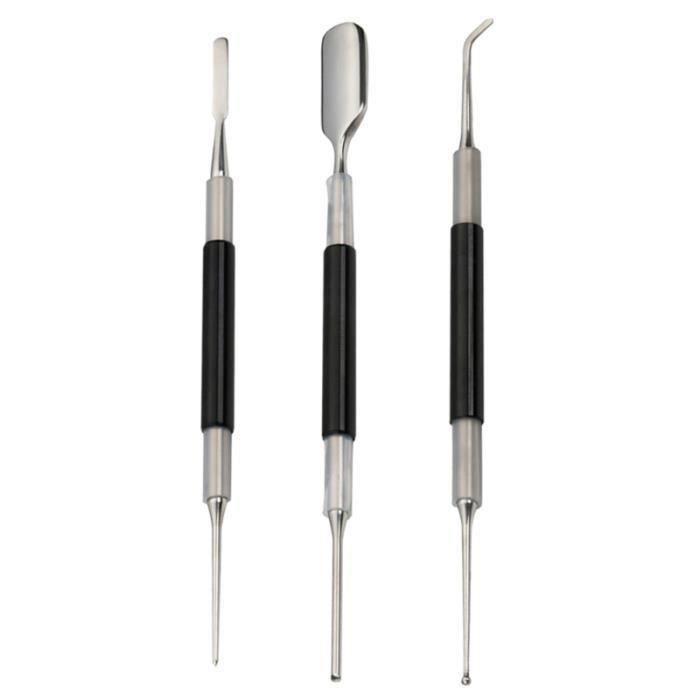 3 pièces en acier inoxydable brillant café professionnel Art stylo Barista outil Cappuccino Latte Espresso MACHINE A CAFE