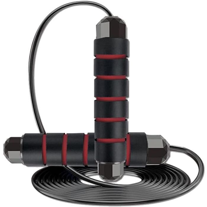 Cordes a Sauter Sport, Jump Skipping Rope réglable de vitesse Longueur 3M, Corde à Sauter avec Poignées Antidérapantes