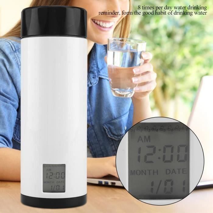 XY Bouteille d'Eau Intelligente de Temps de Tasse Affichage de Rappel d'Eau de Boire Intelligent de L'Eau 320M...... - XYCYD821A3292