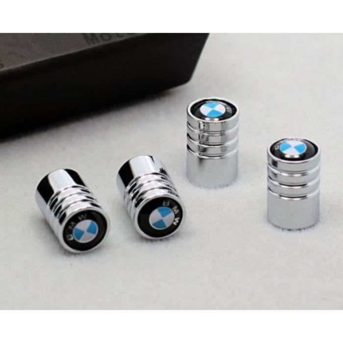 4*Bouchons de valve BMW Bleu Blanc Logo ( Chrome )