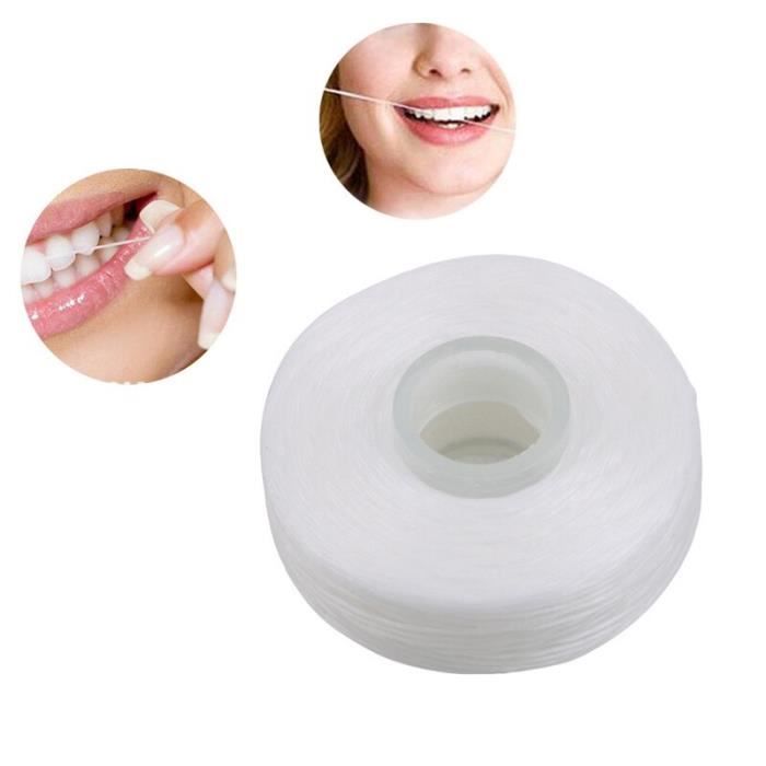 PRI 1 paquet de dents portables soins bucco-dentaires nettoyage des dents fil dentaire bobine cure-dents dents Flosser dent propre
