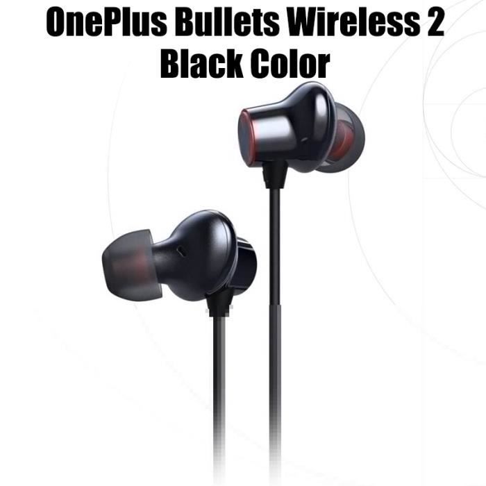 Oreillettes Bluetooth Original OnePlus balles sans fil 2 écouteurs AptX contrôle magnétique hybride Google - Wireless 2 Black #D