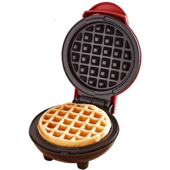 Mini Gaufrier Rond pour cuission gaufre gateau machine mulitifonctionnel vintagne