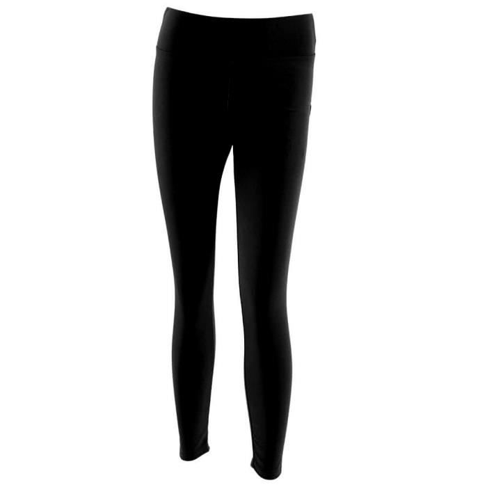 Dioche pantalons de sport Femmes Yoga Gym Pantalon de sport Hip Push Up Leggings Fitness Workout Stretch (Noir XL)