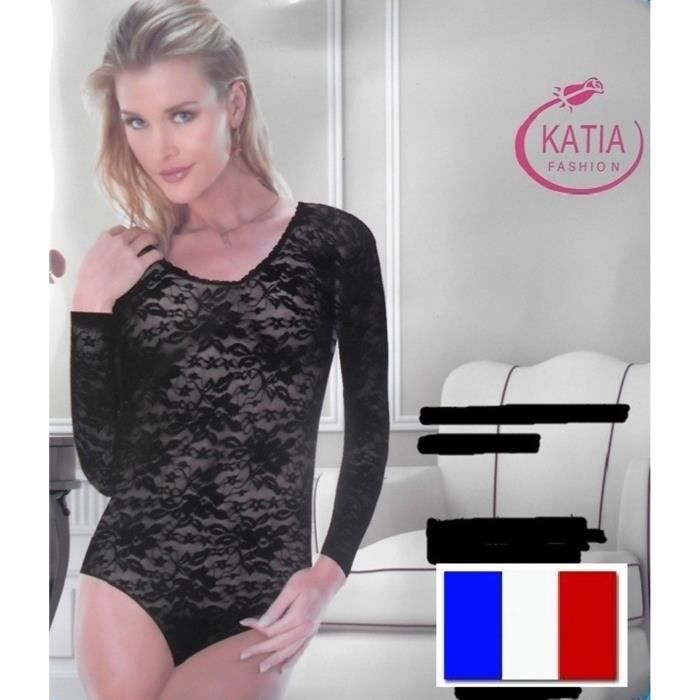 BODY SEXY TAILLE S / M FEMME FILLE Résille Lingerie Sous-Vêtements Transparent Érotique Nuisette Combinaison Manches Longues