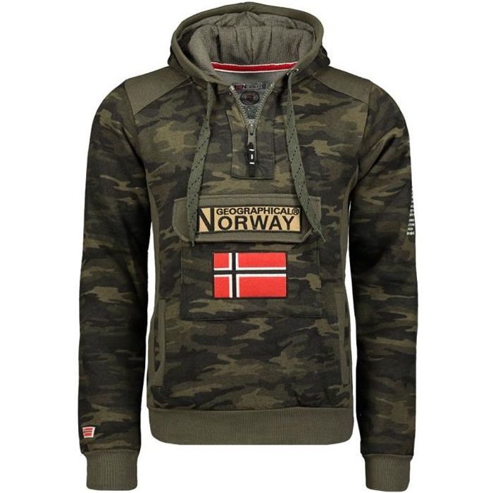 Sweat zippé Geo Norway Sweat Gymclass vert