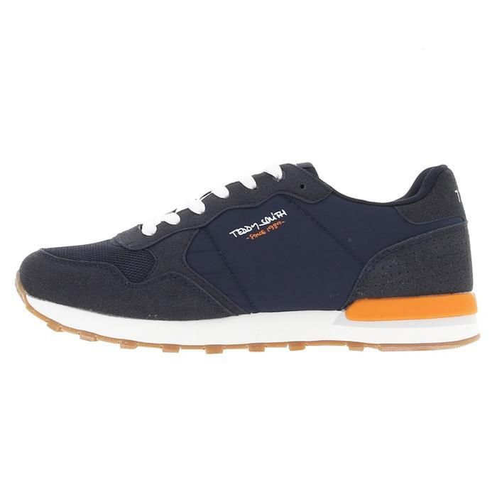 Chaussures mode ville 71585 navy textile combined men shoes - Teddy smith