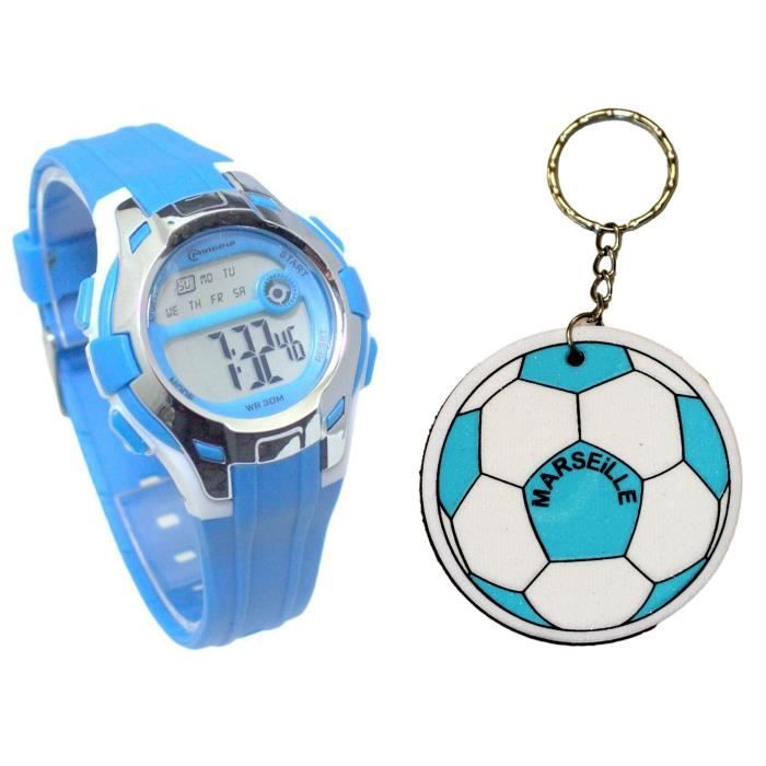 COFFRET MONTRE ENFANT OM OLYMPIQUE DE MARSEILLE DROIT AU BUT
