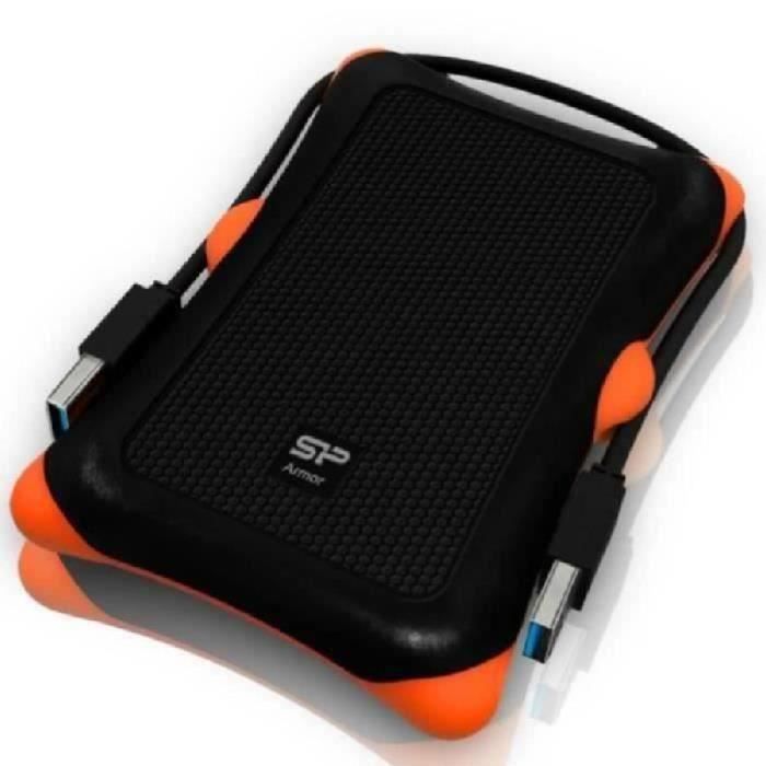 Disque Dur Externe 2 To USB 3.0 ( 5 Go/s) Armor A30 , Résistant aux chocs (jusqu'à 3 mètres), Gaming Xbox, Silicon Power