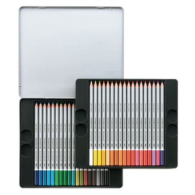 Crayon de couleur aquarellable karat assorti - x36