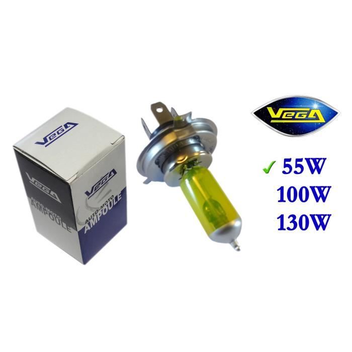 1 ampoule Vega® Jaune ancien H4 60W/55W P43t Marque Française 12V