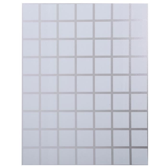 1 rouleau blanc carré verre dépoli film auto-adhésif créatif durable fenêtre PARE-SOLEIL - BANDE SOLAIRE - FILM SOLAIRE