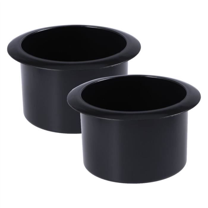 2pcs en plastique noir inclinable-poignées porte-gobelet de remplacement pour canapé bateau
