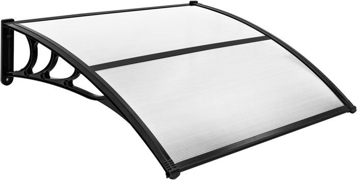 Auvent De Porte-Fenêtre GOPLUS 199x99cm - Protection Solaire UPF50+, Résistant Vent/Pluie, Support ABS - 4