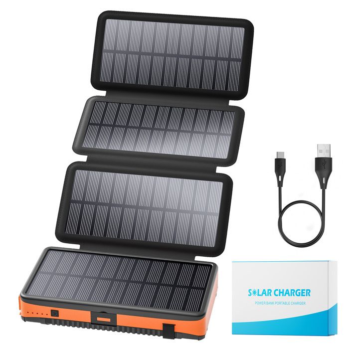 Batterie Externe 26800mAh Power Bank Avec 5 Sorties, USB C (in&Out