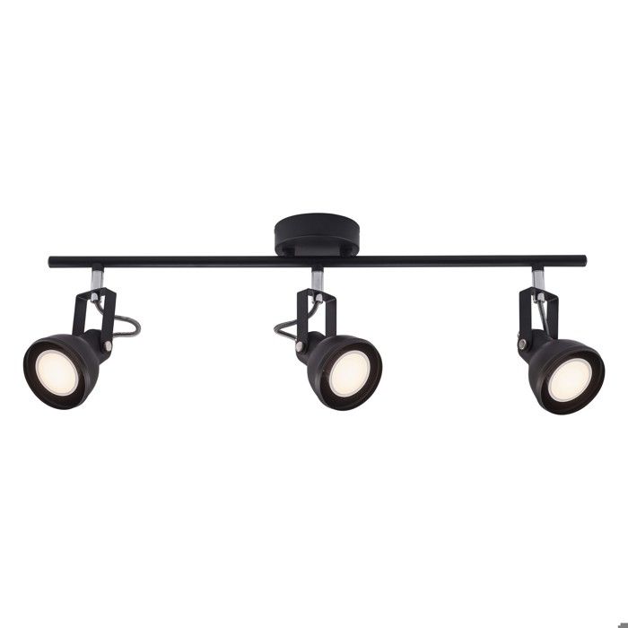 Spoterie Nordlux luminaire Intérieur ASLAK 3-Spot Plafonnier spot Métal Noir H.20 - IP20