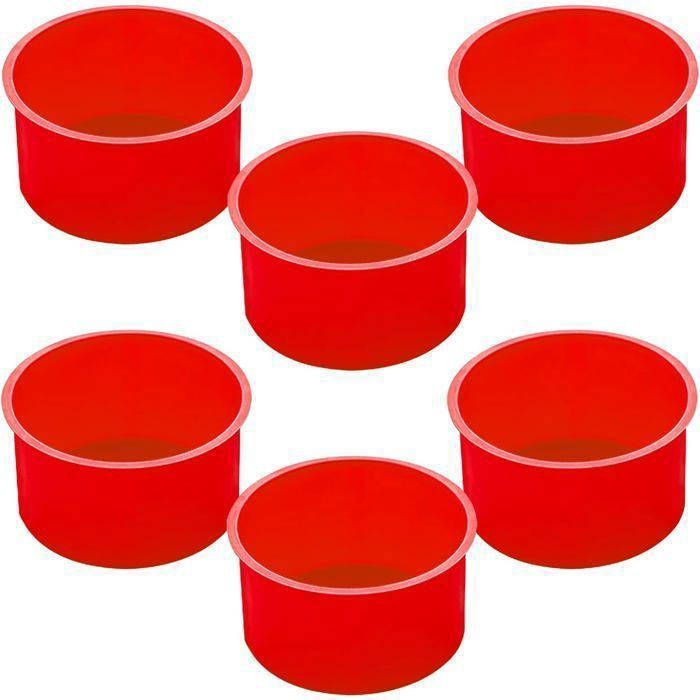 Lot De 2 Moules à Savon Rectangulaires En Silicone - 6 Cavités (8x5.6x2.5 Cm), Pour Savonnerie, Muffins, Chocolats - Résiste Au Four, Congélo, Lave-vaisselle