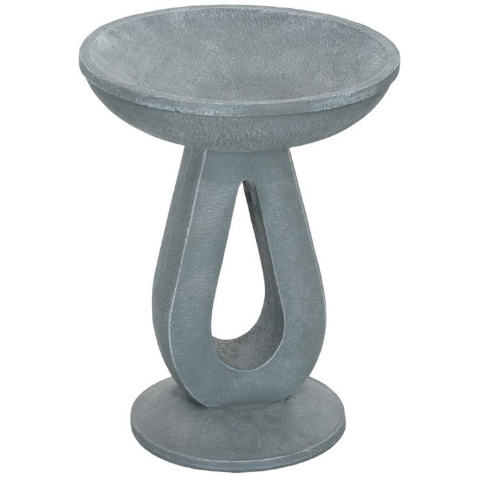 Comparer les prix de Abreuvoir Bain Doiseaux Avec Support Aspect Pierre Mangeoire Pour Oiseaux Sauvages Jardin Balcon Gris 51cm