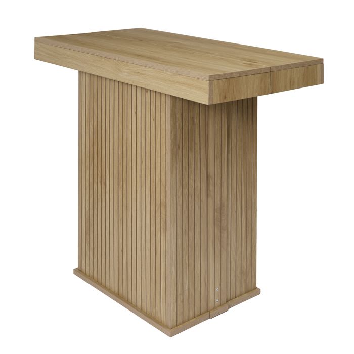 Table Extensible - HOME DECO FACTORY - Klaus - Marron - 47 x 90 cm à 235 cm