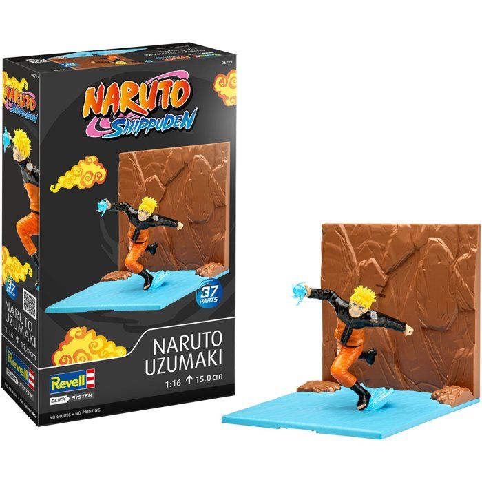 Maquette à construire - REVELL - Click System - Naruto Uzumaki - Sans colle - Pièces pré-peintes