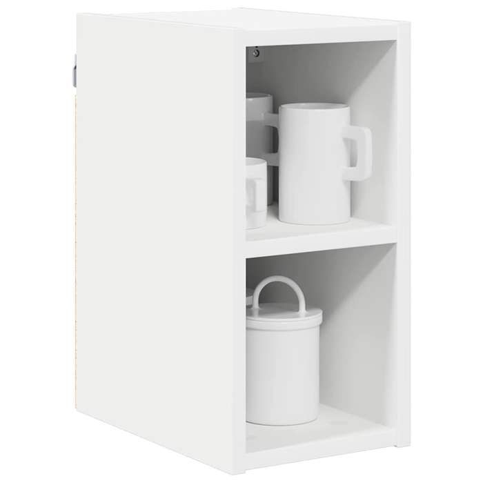 Black Week Armoire rangement - CLARENCE - Vitrine suspendue - avec étagère -Riga Blanc 20x29 5x40 cm AA1077