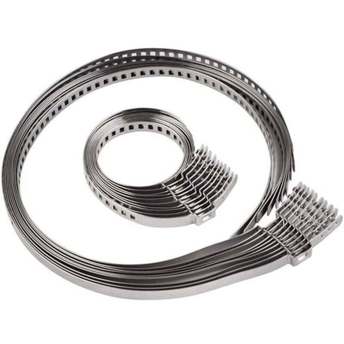 10 Pièces Collier De Serrage RéGlable En Acier Inoxydable Collier