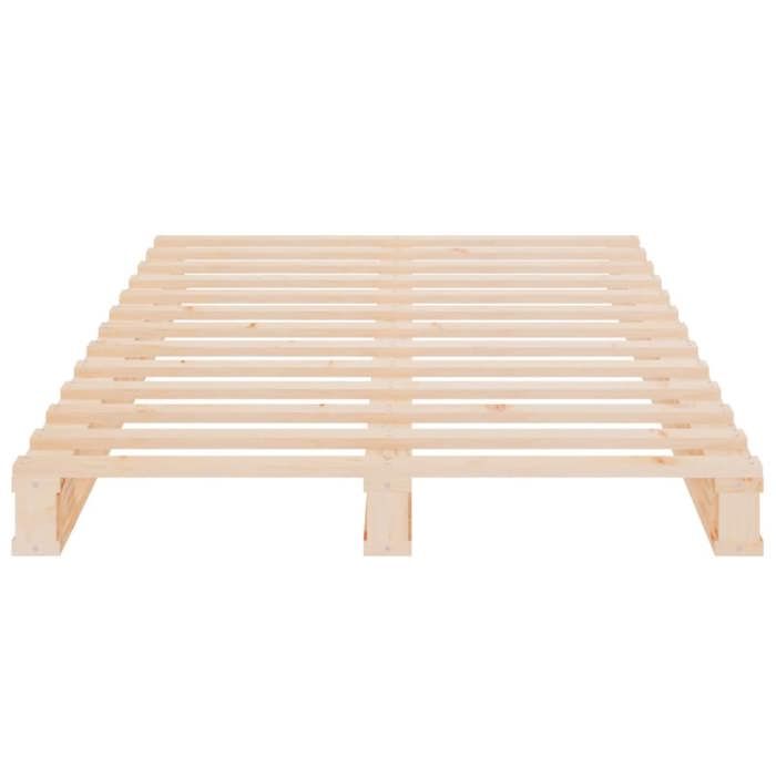 BURKE* Lit simple 90x190 cm Lit de palette Bois de pin massif Simple- LL7243
