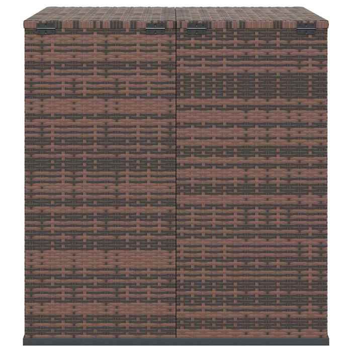Sale 2026 Coffre à coussins de jardin - BURKE - grande espace - Résine tressée 100x975x104cm - Marron CC69