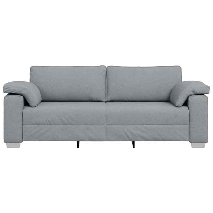 Tissu Sofa Fixe - LEMON - Canapé Doux - 2/3 PLACES - Gris clair 219x77x82 cm SS78