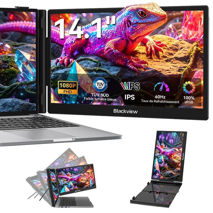 Blackview SCM5 Double écran portable 14'' FHD – Extension écran ...