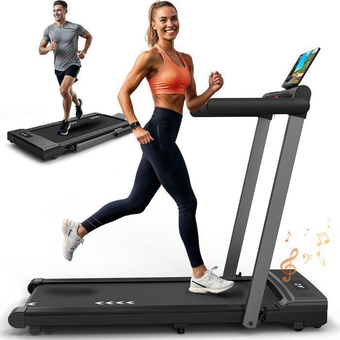 Tapis de Course Pliable Inclinable 15%, 12KM/H Tapis de Marche Inclinable, Treadmill Home avec Moteur 3,0 CV et Affichage LED, Charge - Sport Tapis de Course Pliable Inclinable 15%, 12KM/H Tapis de Marche Inclinable, Treadmill Home avec Moteur 3,0 CV et Affichage LED, Charge - Sport