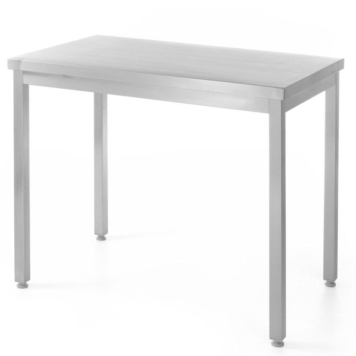 Table avec plan de travail pour la cuisine structure centrale en acier 140 x 60 cm - Hendi 811290 Table avec plan de travail pour la cuisine structure centrale en acier 140 x 60 cm - Hendi 811290