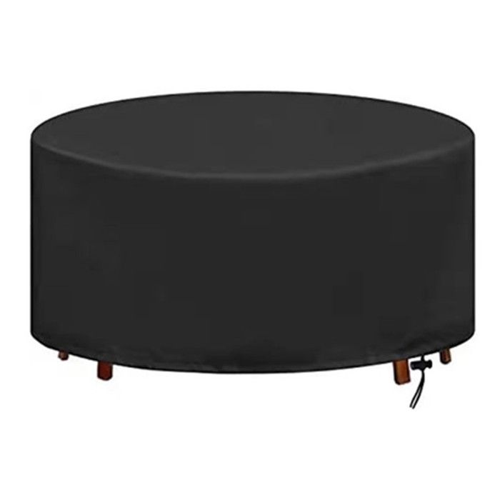 Housse Table Ronde - 1 piece - Impermeable tissu Oxford - Protection meubles jardin diametre 180x110cm