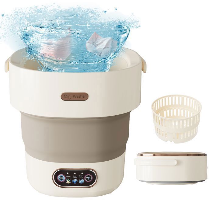 GARVEE Silencieux et pliable - Mini machine à laver 13L avec essoreuse ultra compacte 3 modes