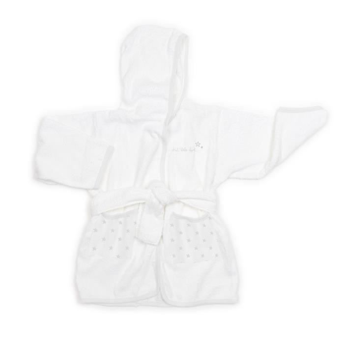 Absorba Peignoir Chut Bebe Dort 100 Coton Gris Blanc Et Gris Cdiscount Pret A Porter