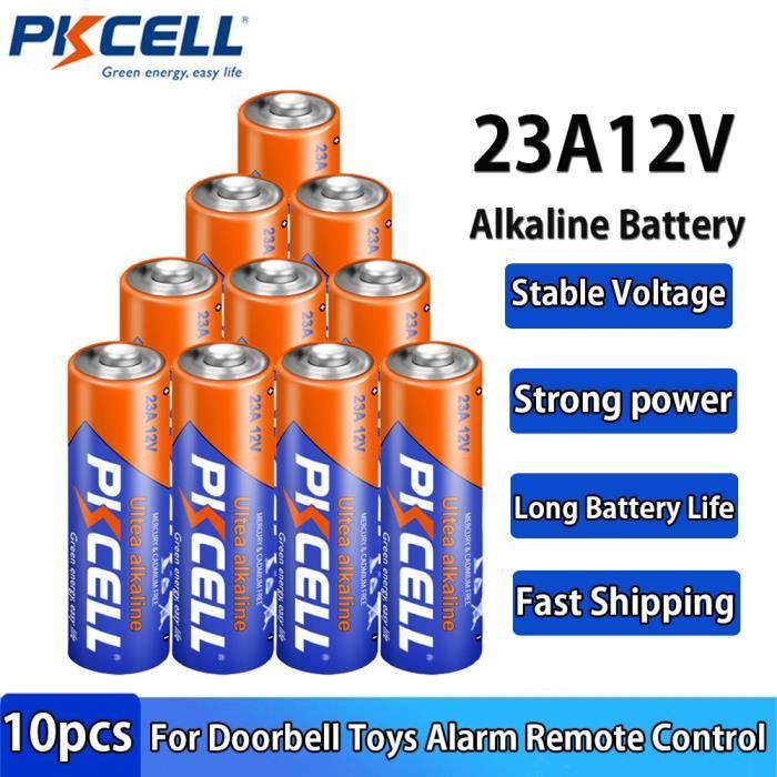 Lot De 2 Piles Alcalines 12V 23A (MN21) - Haute Capacité, Pour Télécommandes, Serrures, Gadgets - 2