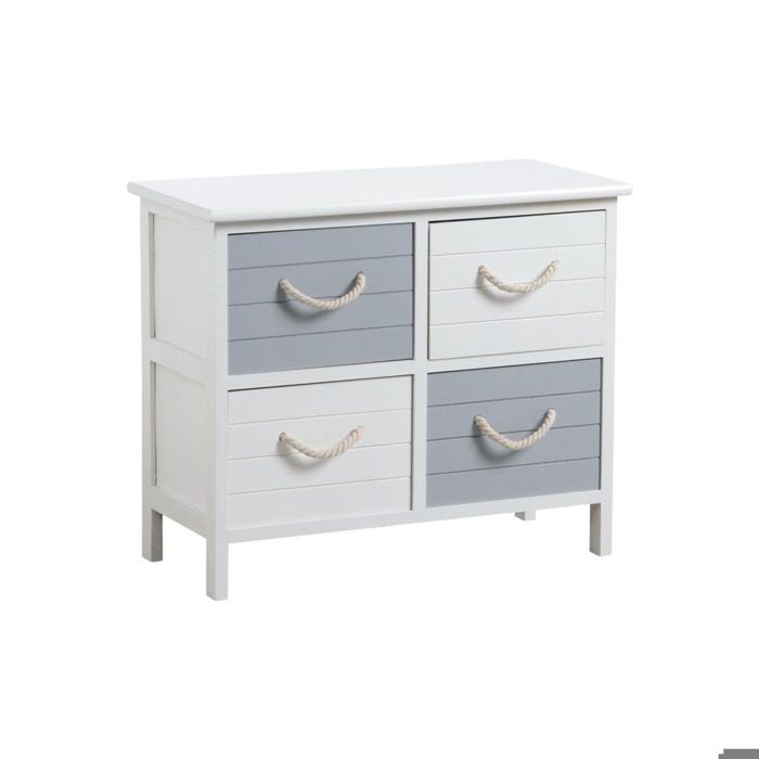 Commode 4 tiroirs en médium Océan Commode 4 tiroirs en médium Océan