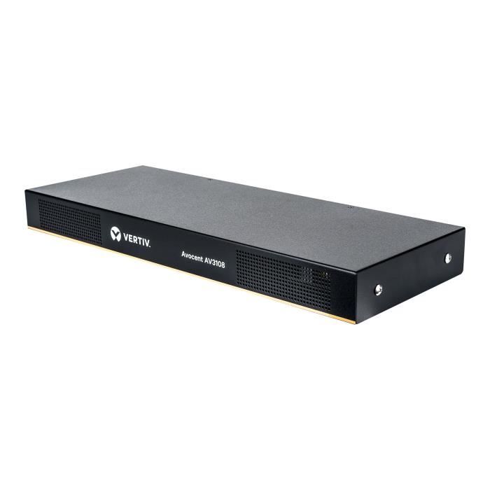 AVOCENT AutoView AV3108 Vertiv - Commutateur KVM - 8 x KVM port(s) - 1 utilisateur local - 1 utilisateur IP - Montable sur rack