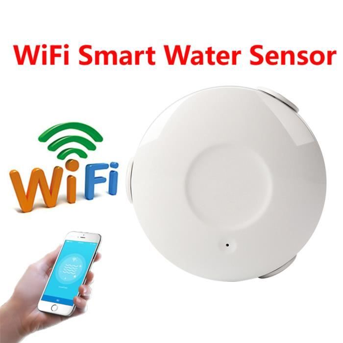 Republe Smart WiFi Fuite deau Détecteur deau Immersion dalarme sans Fil Détecteur dimmersion sous-Sol Niveau dalarme 