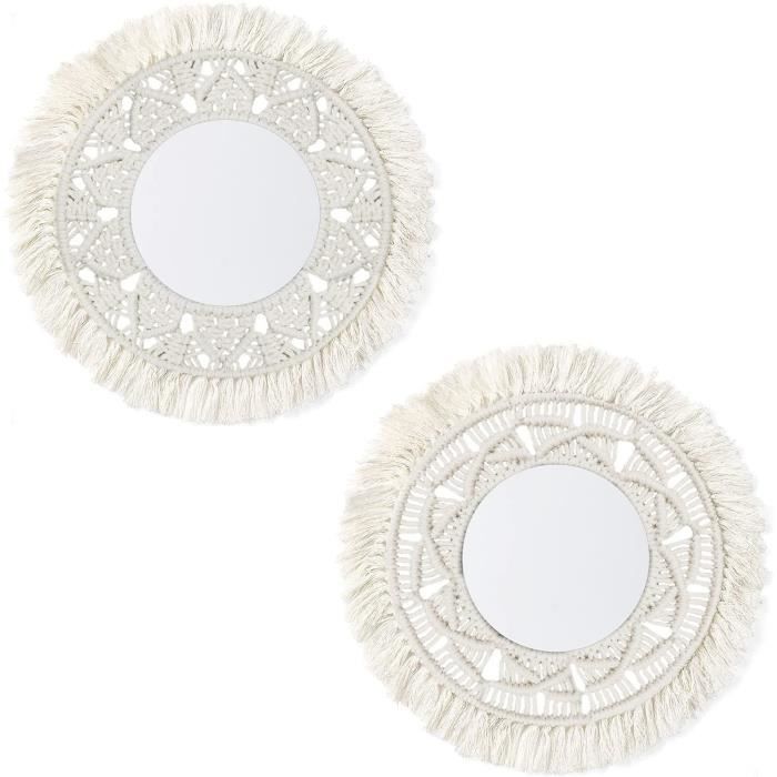 Miroir Mural Suspendu Avec Bord En Coton Petit Miroir Mural Decoratif Rond De Style Boheme Pour Salon Chambre Bebe Chambre De 65 Cdiscount Maison Miroir Mural Suspendu Avec Bord En Coton Petit Miroir Mural Decoratif Rond De Style Boheme Pour Salon Chambre Bebe Chambre De 65 Cdiscount Maison