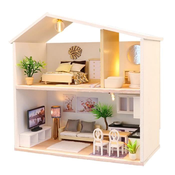 Maison de poupées miniature meubles en échelle 1/24 Table de travail/Banc 