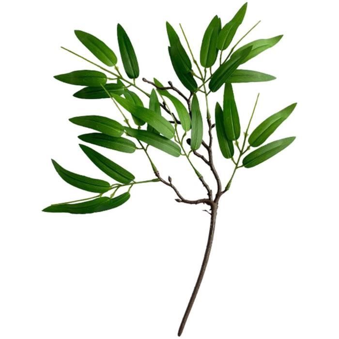 4 Pcs Feuilles D'eucalyptus en Argent Artificiel25.6'' Plantes De Feuillage  De Verdure en Soie pour Décor De Bouquet De Maria 637 - Cdiscount Maison